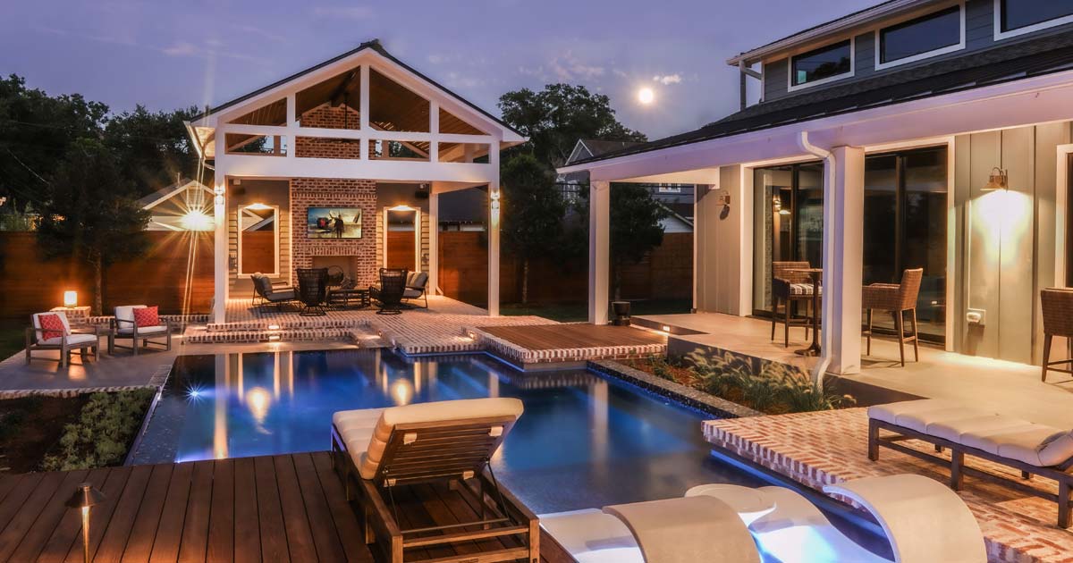 Houston Luxury Custom Outdoor Pools Heavenly Homes