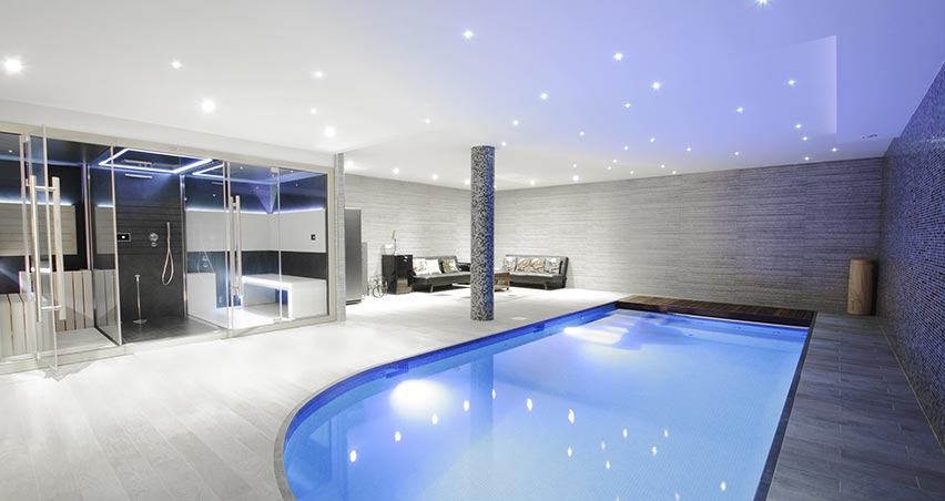 luxury pool spa